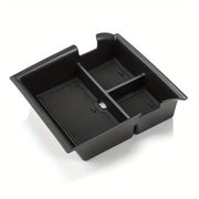Car Interior Center Console Armrest Organizer Black Plastic Storage Tray