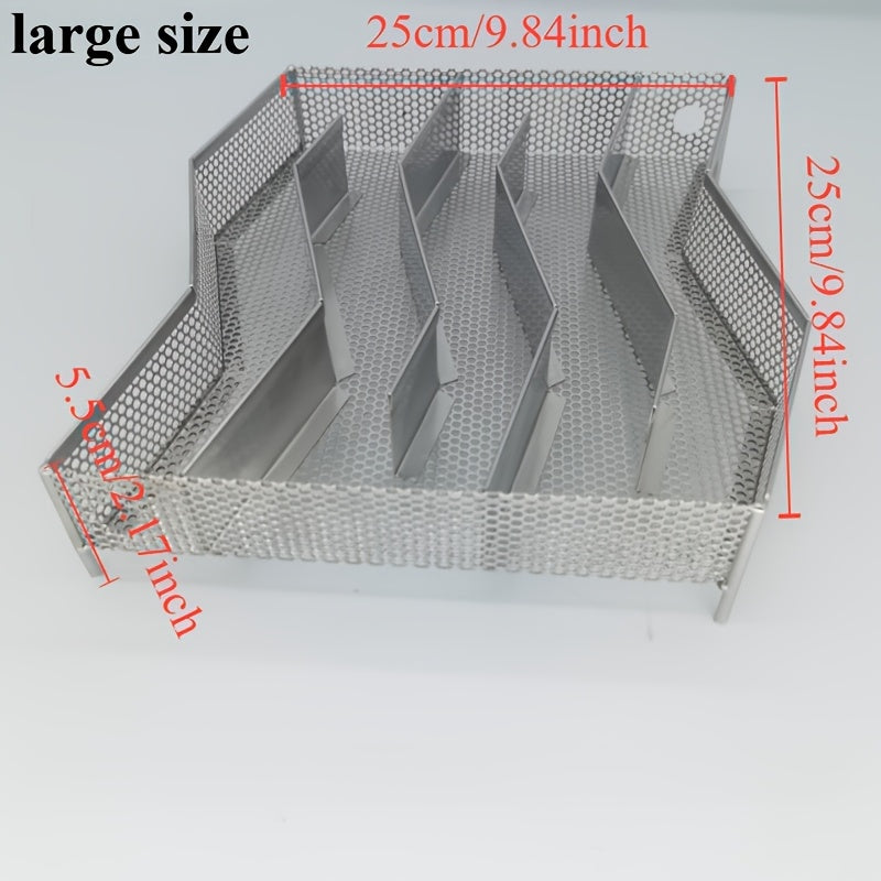 Stainless Steel Smoking Rack for Wood Pellet Grills Silver Non-Electric with Brush