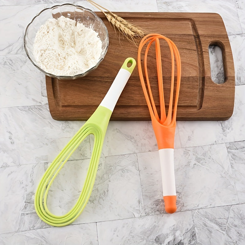 Multifunctional Collapsible Balloon and Flat Whisk for Kitchen and Home