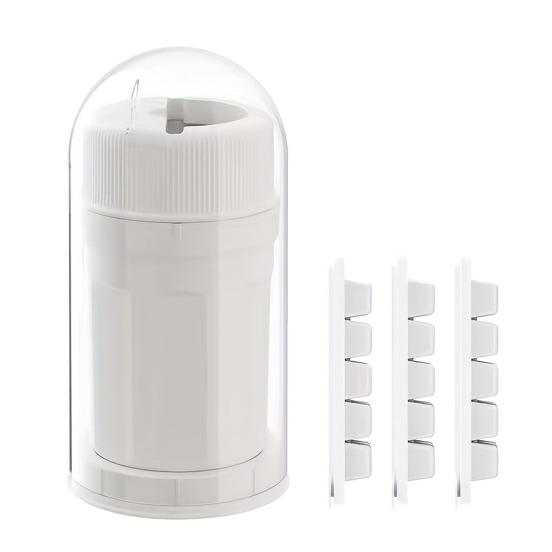 Rotating Ice Maker with Molds and Trays for Refrigerator Reusable Ice Cubes