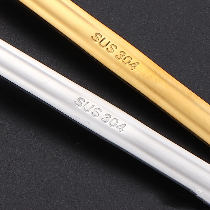 Silvery Stainless Steel Bird's Nest Spoon for Kids Coffee Honey Stirring