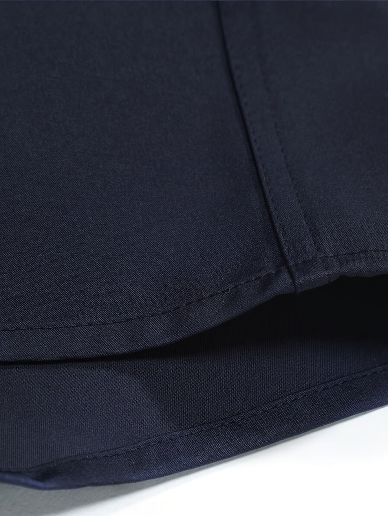 Men's Slim Fit Formal Shirt Long Sleeve Solid Polyester for All-Season