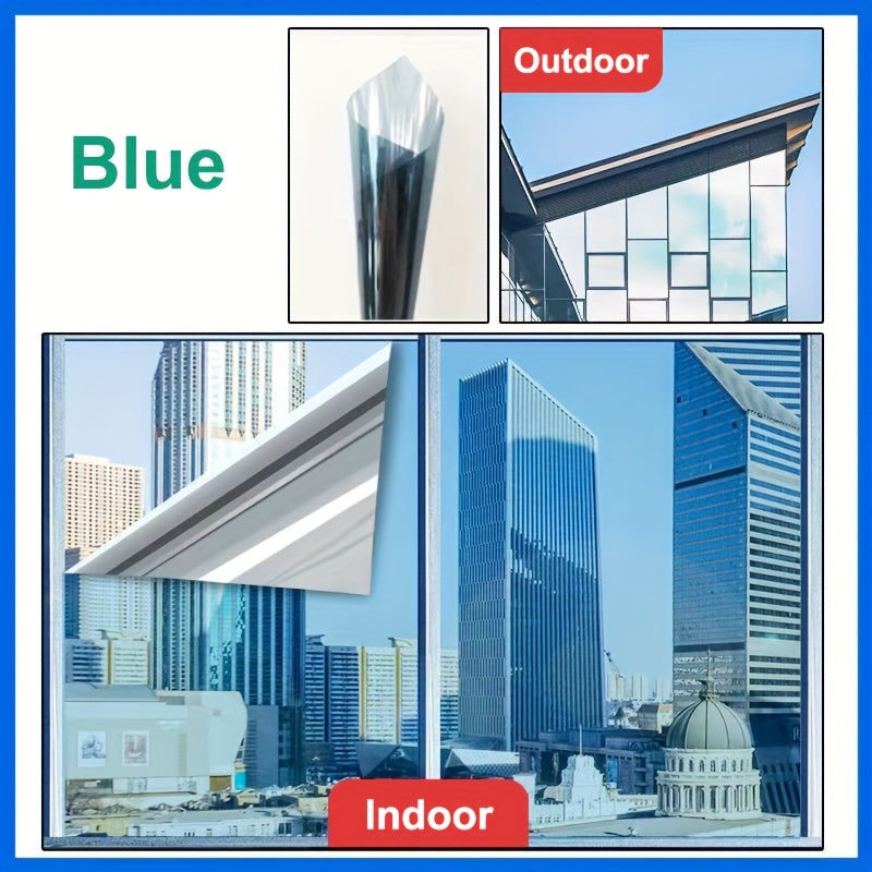 Película de ventana con perspectiva de un solo sentido, aislamiento térmico, antiestática y oscurecedora para vidrio y balcón