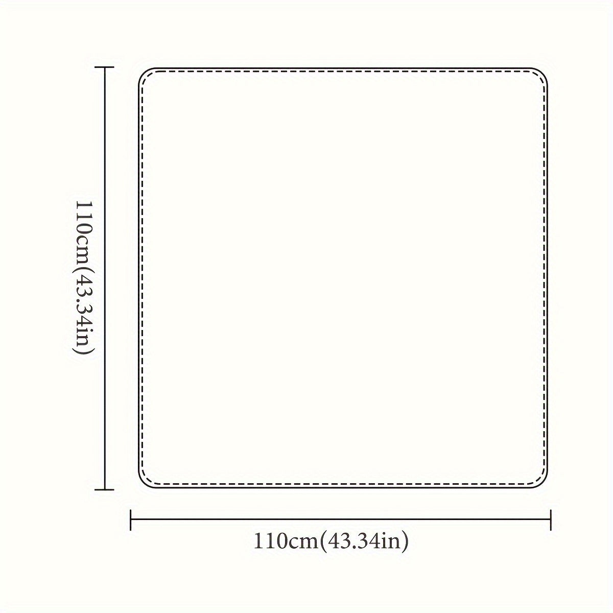 Waterproof Anti-Slip Play Mat for Babies and Kids Stain-Resistant 109.98cm x 109.98cm