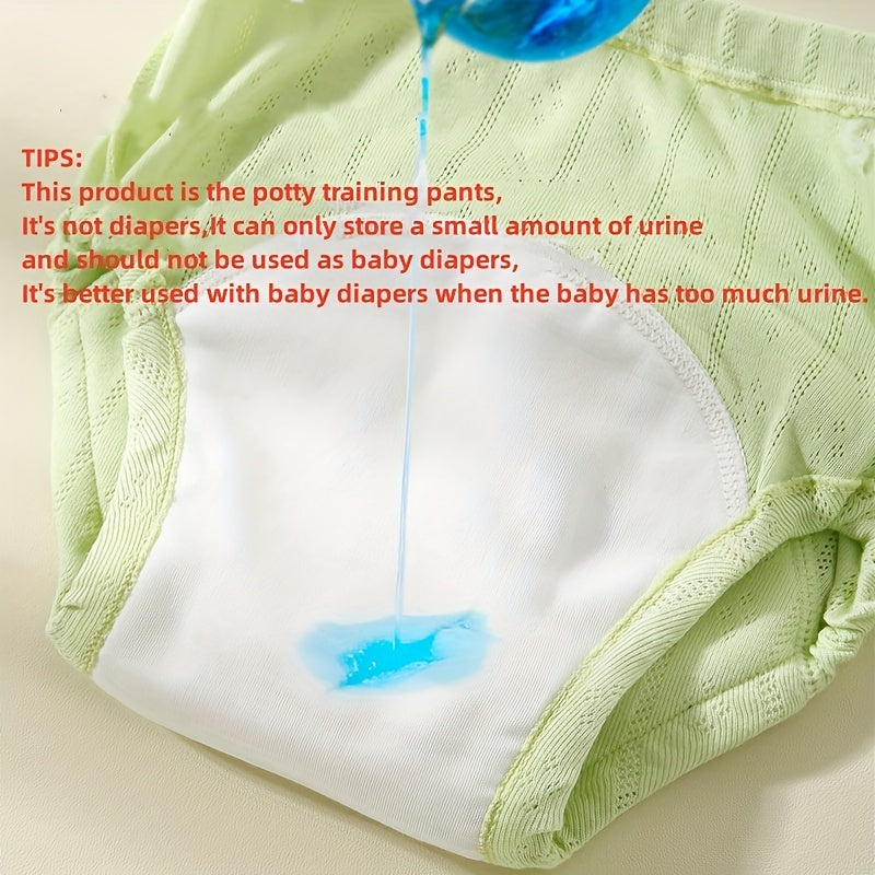 Pack de 4 pantalones de entrenamiento transpirables e impermeables para cubiertas de pañales de tela