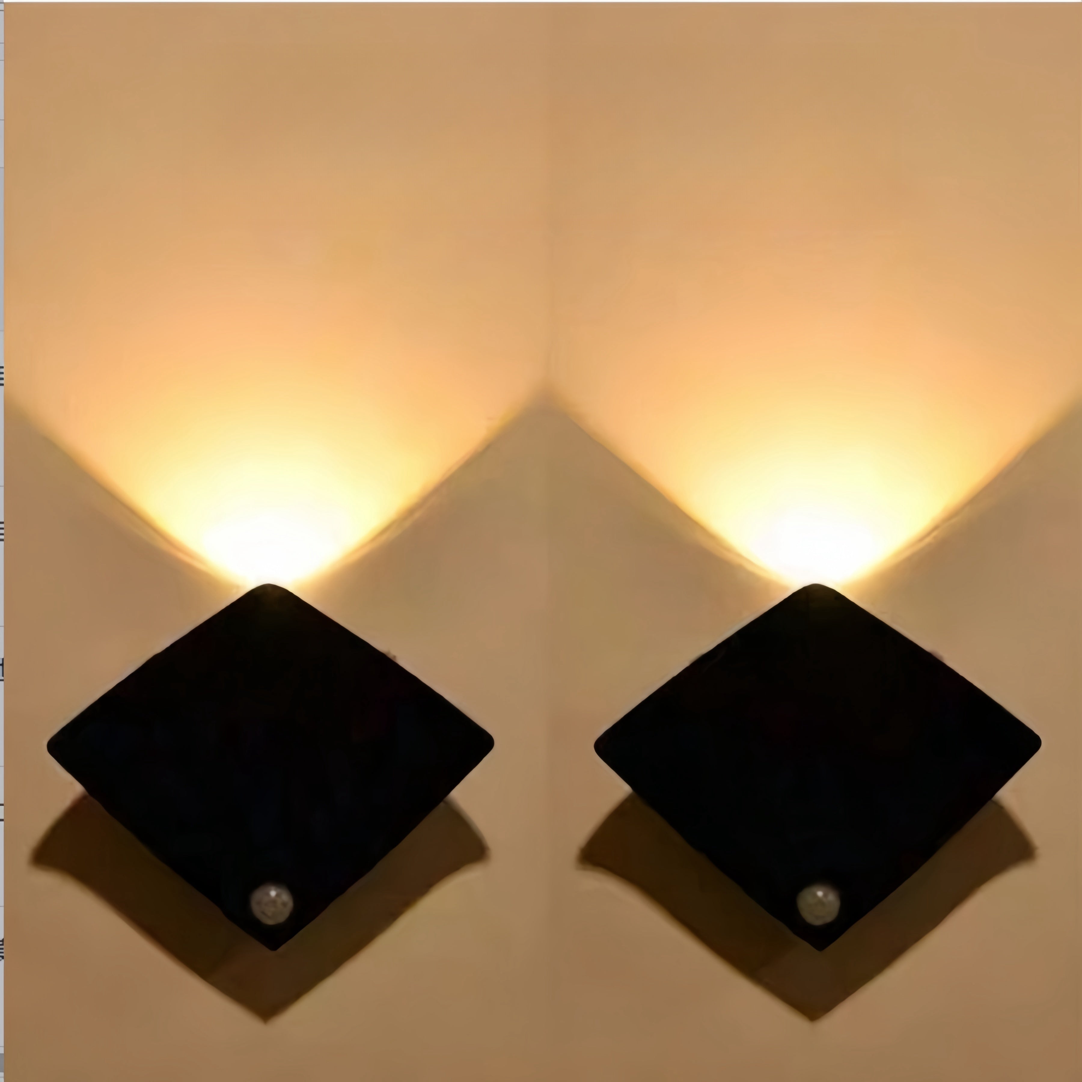 LED Night Light with Sensor, Battery Operated, Wall or Cabinet Mount, Small Night Light for Bedroom Kitchen Bathroom