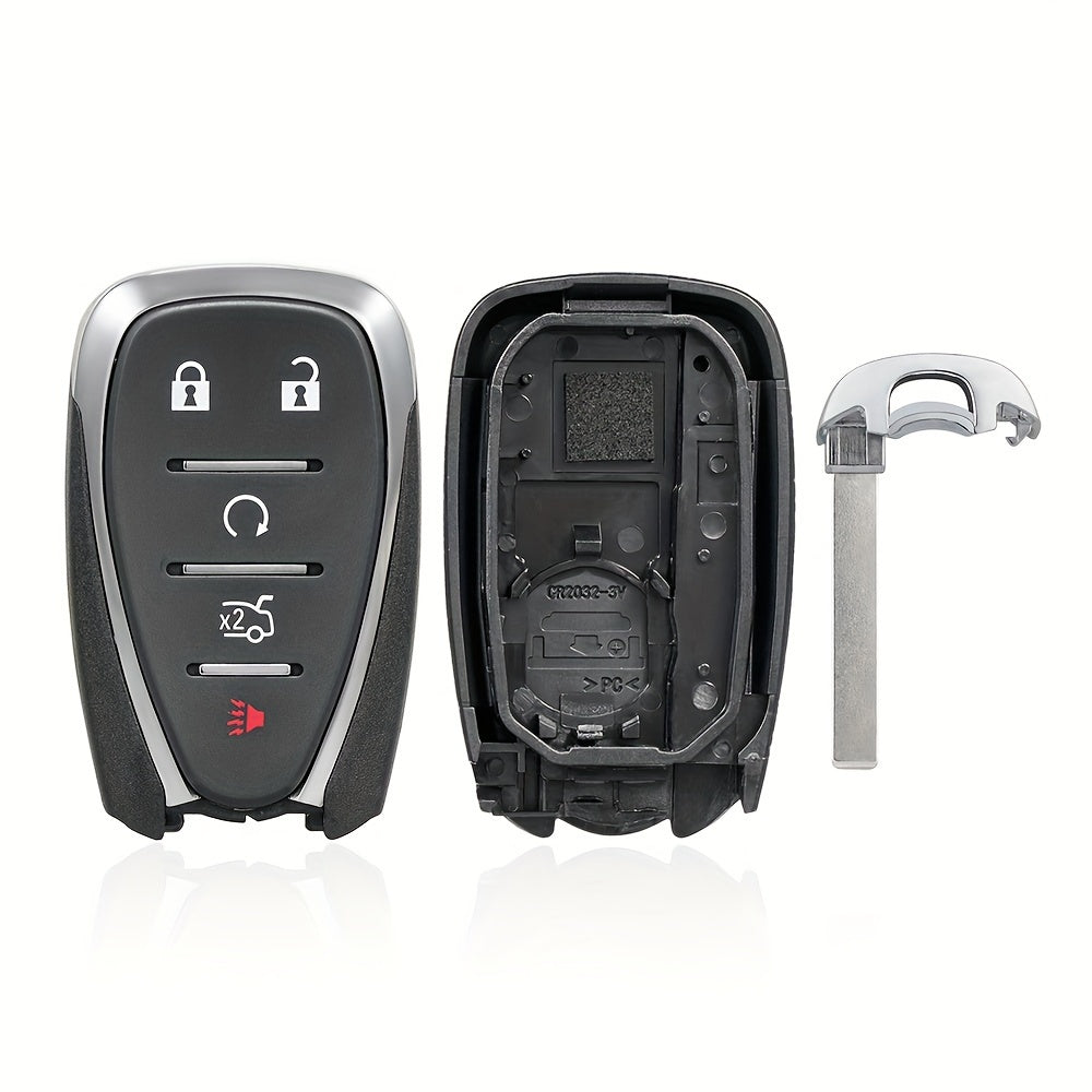 5-Button Plastic Key Fob Shell Replacement for Car Interior Accessory