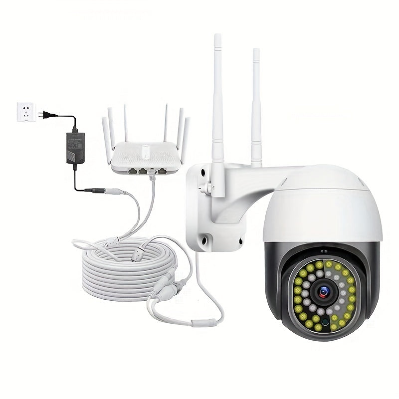 Cable Ethernet CCTV de cobre puro con conector RJ45 y alimentación DC, 10M 20M gris