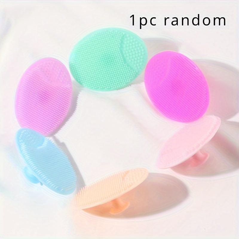 Силиконовая щетка для очищения лица для мягкого удаления черных точек и мытья волос.