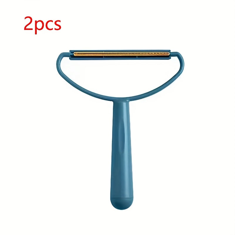 Hayvon sochlarini tozalash uchun ikki tomonlama portativ plastmassa qizil va apelsin rangli tarak