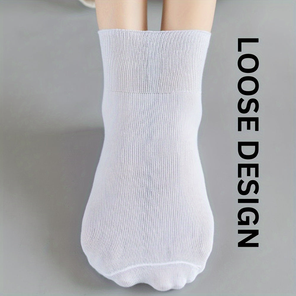 Set of 5 Non-Binding Diabetic Socks for Women Elderly Pregnant Comfort Gift