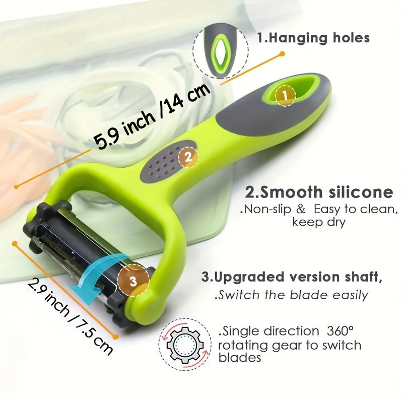 Melon Planer 3-in-1 Rotary Peeler Grater Multifunctional Paring Knife