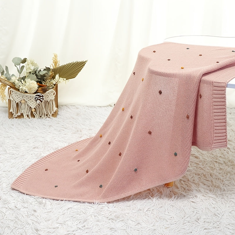 Crochet Ball Blanket for Strollers and Home Use Soft Gift for Halloween and Christmas