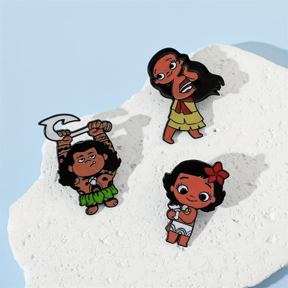 Набор из 4 минималистичных эмалевых значков для одежды и рюкзаков с персонажами Disney