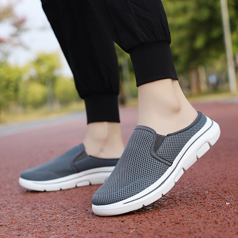 Plus Size Men's Breathable Hollow Out Mules with Soft Durable Sole for Summer