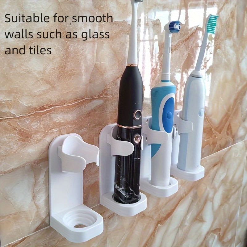 Wall-Mounted Electric Toothbrush Holder for Bathroom Organization