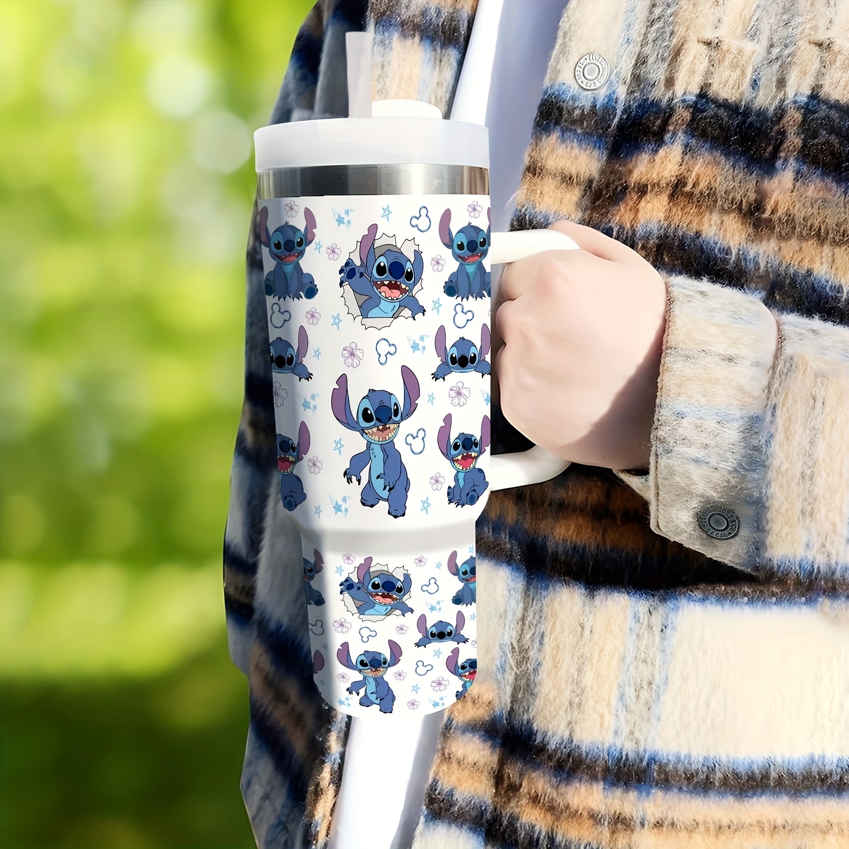 40oz Insulated Tumbler with Straw Hot Cold Drinkware Gift