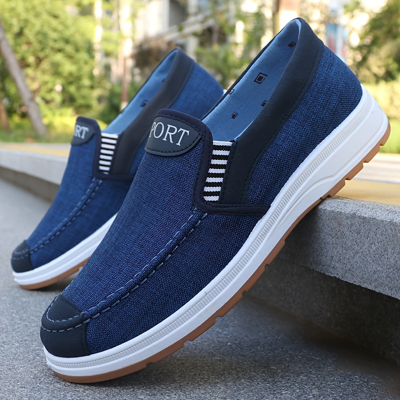 Мужские дышащие мокасины-слипоны, нескользящие повседневные туфли для прогулок и вождения