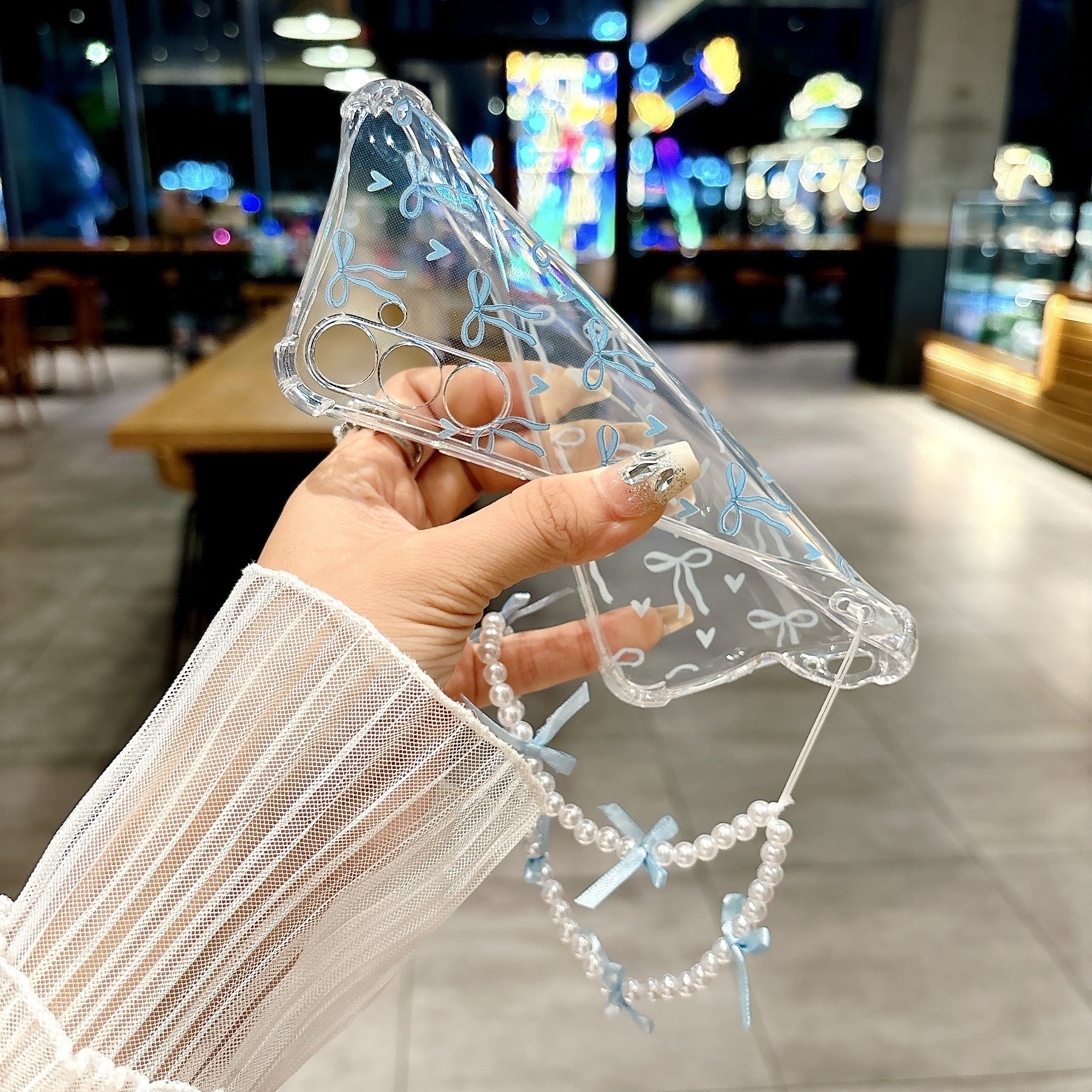 Funda pequeña de TPU para teléfono con cuerda colgante de pulsera con lazo para Samsung Galaxy A14 A34 A54 A15 A35 A25 A05 A05s A06 A16 S23fe S24fe A24