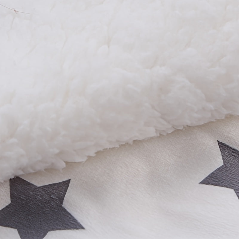 Baby Sherpa Fleece Blanket with Cartoon Print for Infants and Toddlers