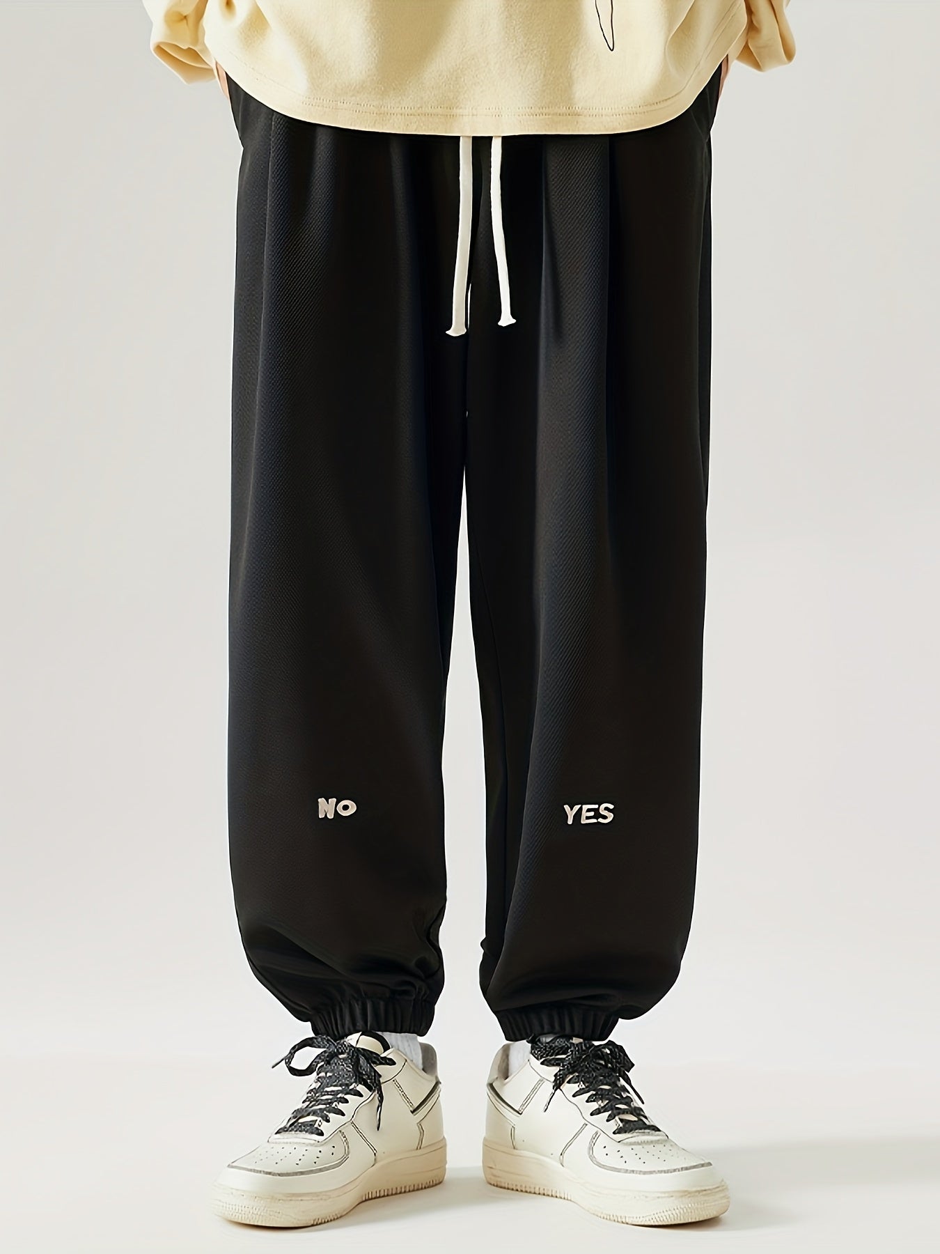 Men's Loose Fit Jogger Pants for Spring and Autumn Plus Size Casual Sportswear