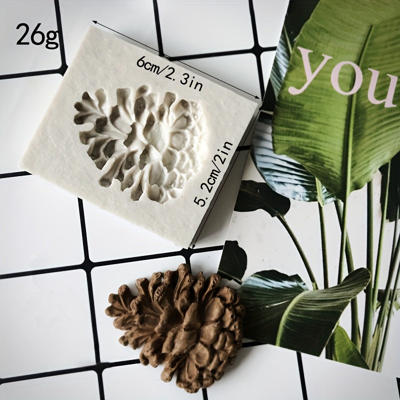 Pine Cone Fondant Mold 3D Silicone Cake Decorating Tool for Candy Chocolate