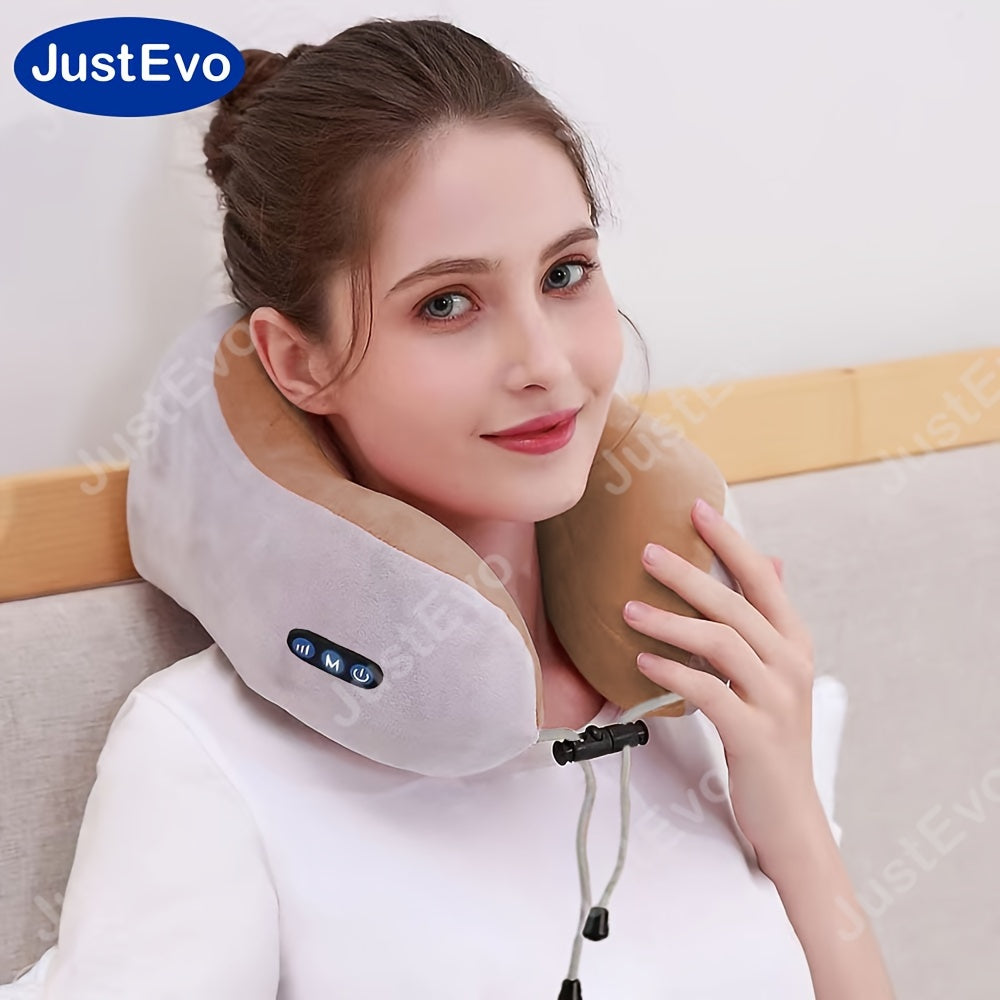 Electric U-Shaped Neck Massager with USB Charging and Hypoallergenic Material