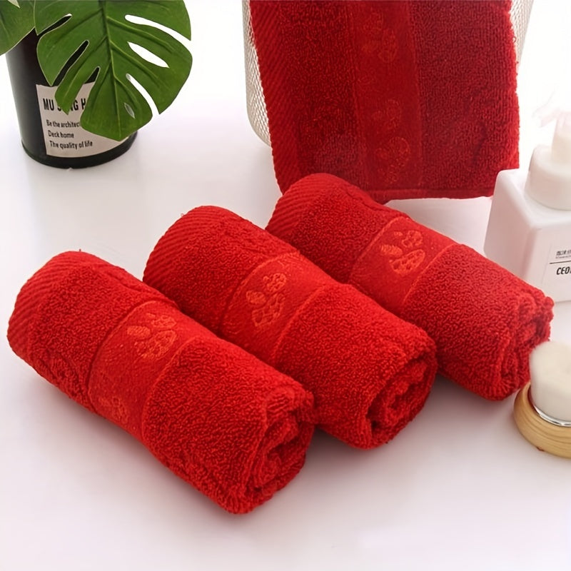 Cotton Hand Towel Set for Travel Gym Camping Sports and Gifts Soft Thick Fast Drying 33x73cm