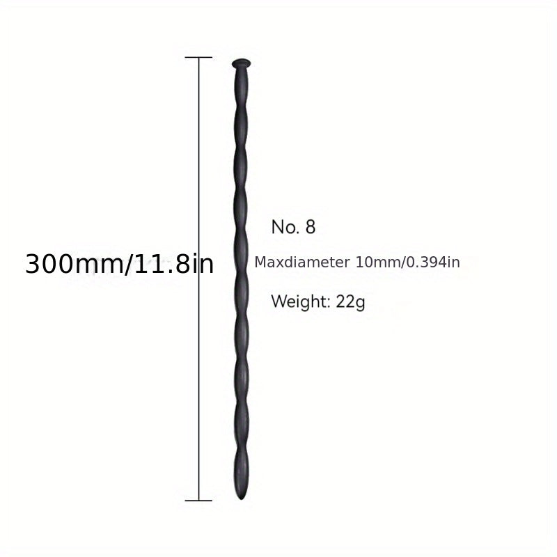 Erkaklar uchun Silikon Bead Ot Ko'zli Qalam Stimulyatsiya Qiluvchi Tashvishlantiruvchi Sex O'yinchoqi