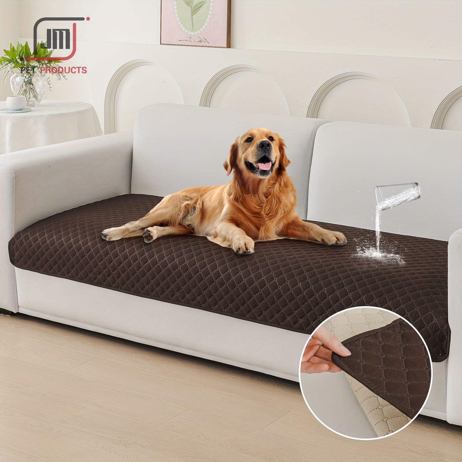 Waterproof Plaid Pet Cushion for Small to Medium Dogs and Cats All-Season Bed