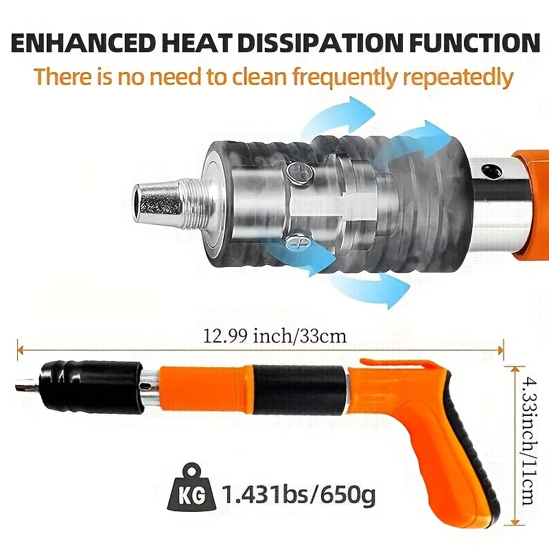 Mini Nail Gun Kit with 5-Speed Manual Operation for Wood and Brick Walls