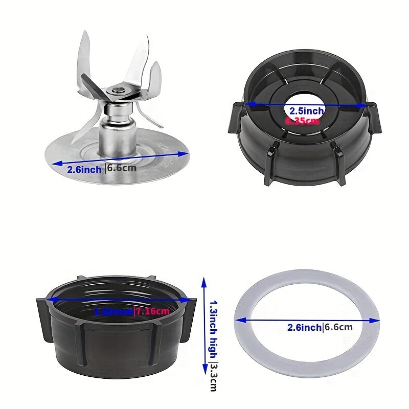 8-Piece Blender and Juicer Accessory Kit with Popsicle Molds