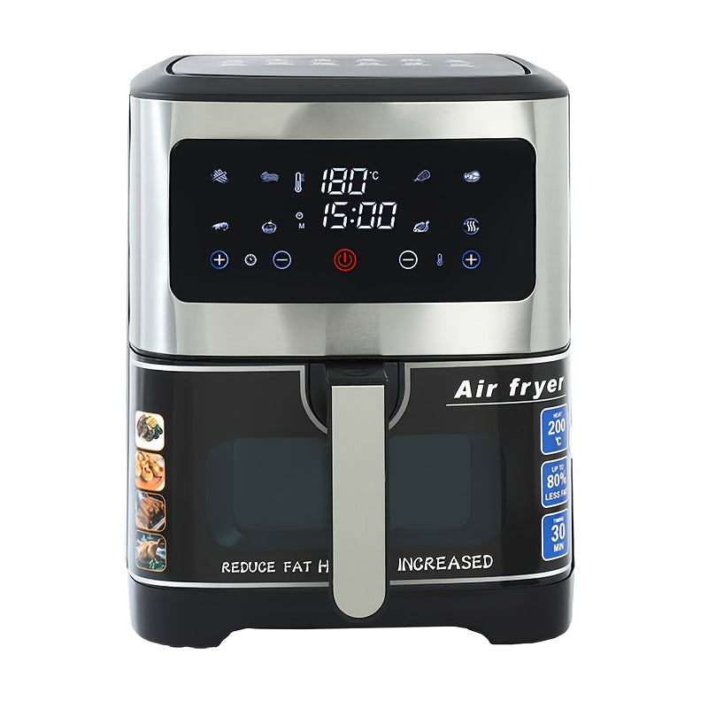 Electric Air Fryer 10L Digital Kitchen Oven 2200W Oil-Free Cooking for Parties