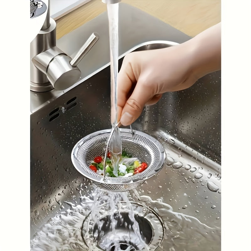 Stainless Steel Sink Strainer Basket Universal Fit Kitchen Drain Filter