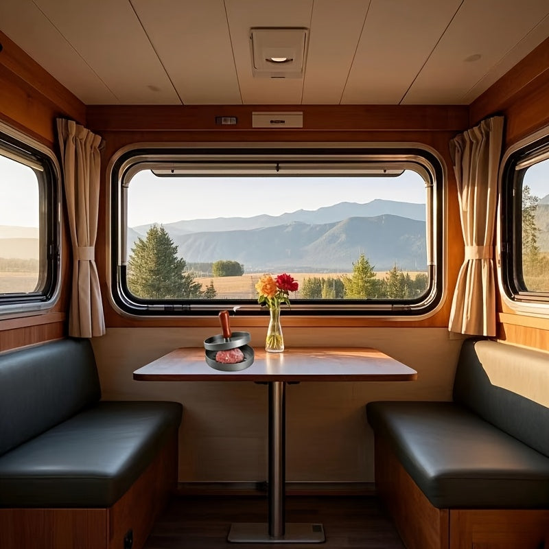 Aluminum Hamburger Patty Maker Non-Stick Grill Press for Burgers