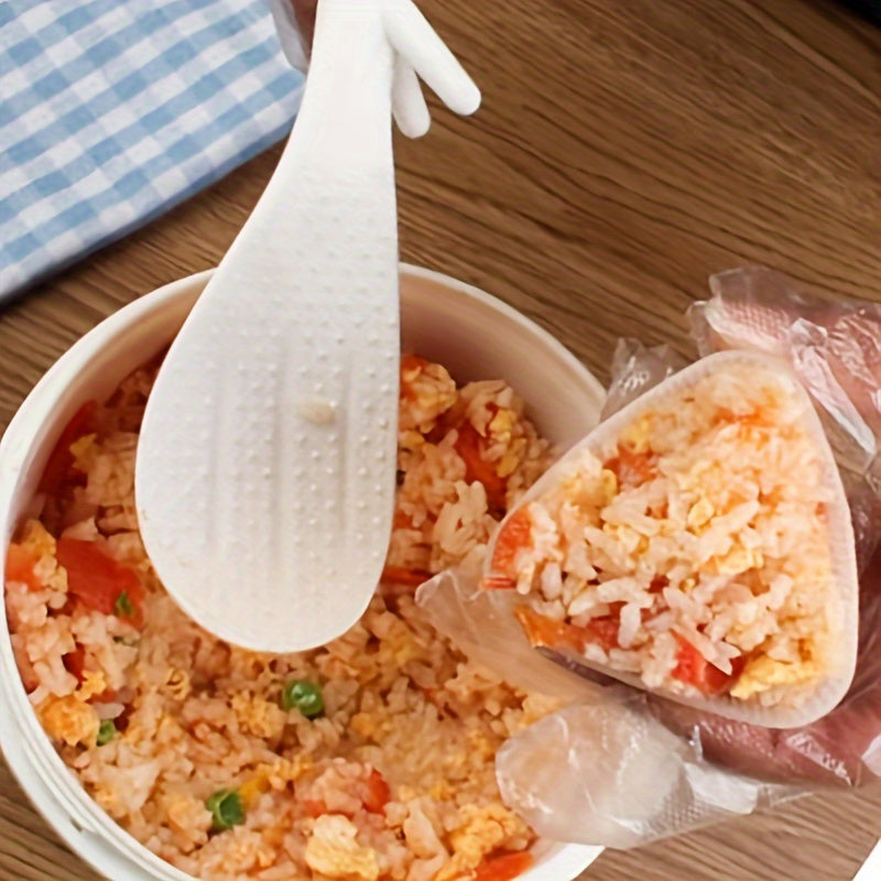 Прозрачная пластиковая форма для суши с крышкой для приготовления треугольных рисовых шариков дома или в ресторанах. Подходит как для начинающих, так и для профессионалов в приготовлении суши.