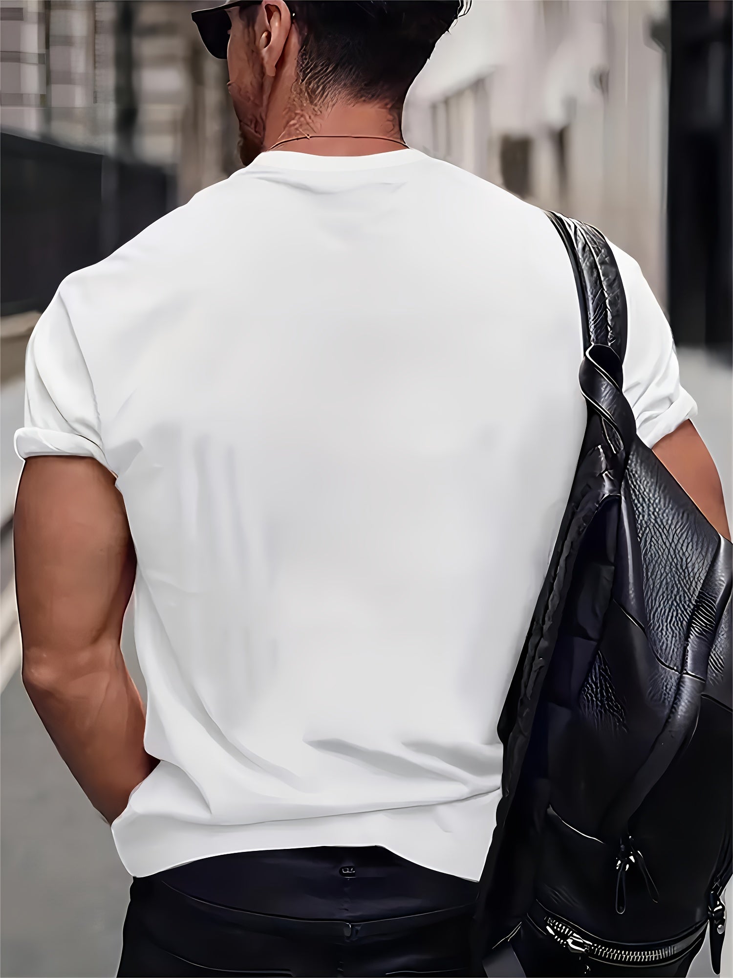 Мужская футболка из полиэстера с мультяшным принтом, короткий рукав, повседневная спортивная футболка для бега и ежедневной носки