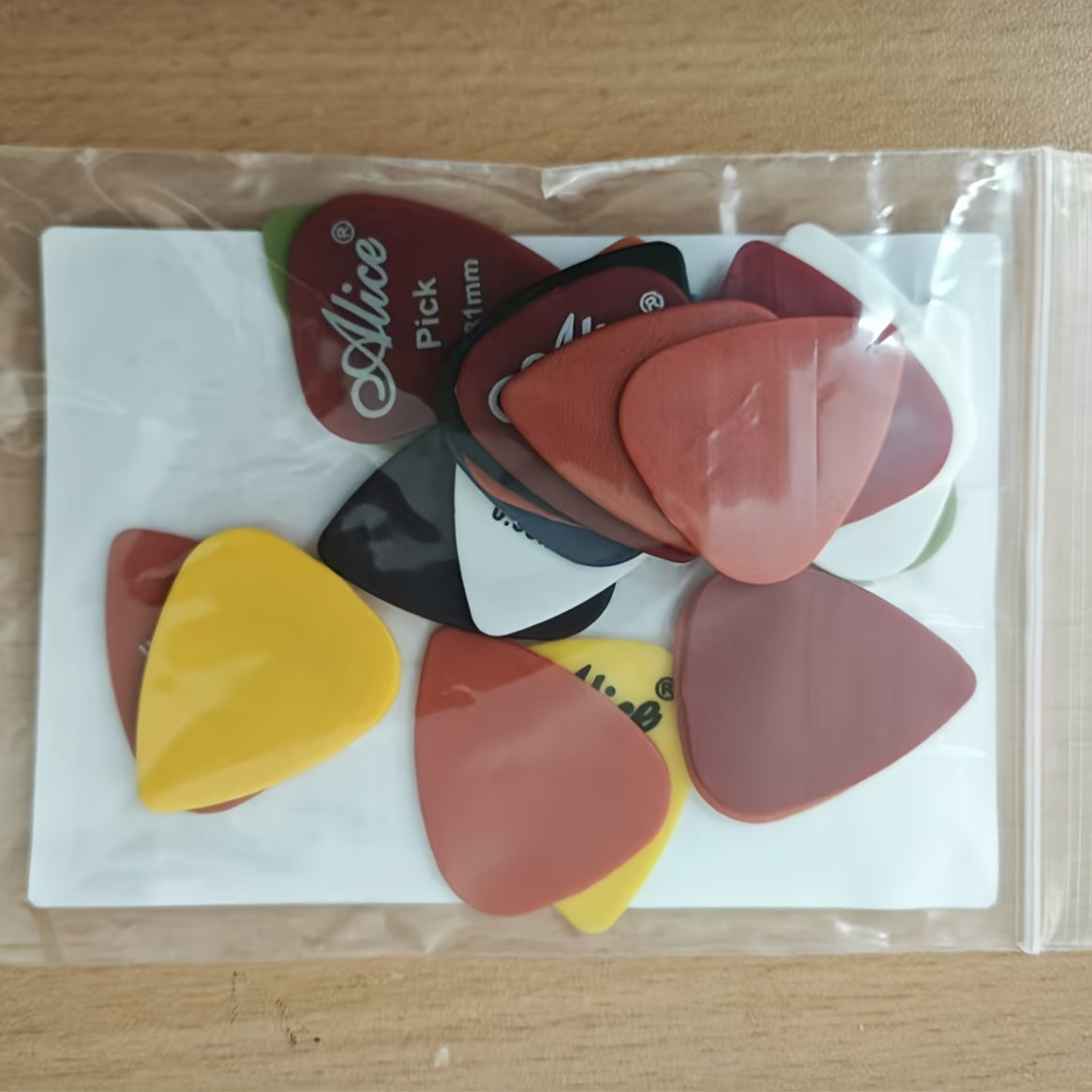 Guitar Picks Set 20pcs Assorted Colors and Thickness for Acoustic Electric Bass