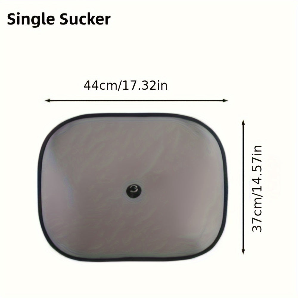 Car Sun Shades 2 Pcs Oval Sun Blocking Shades for Heat Glare Reduction