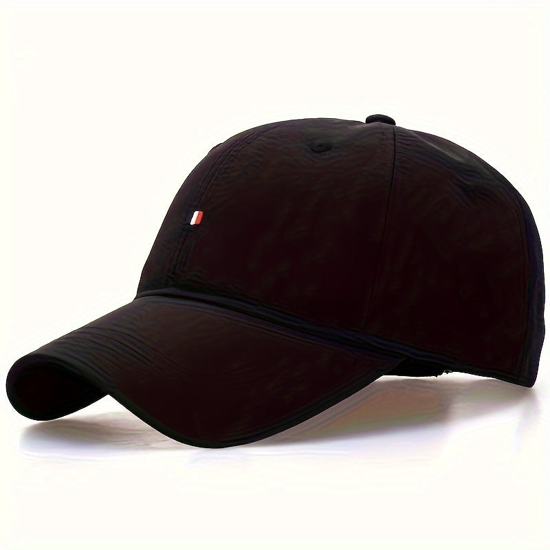 Unisex Embroidered Baseball Cap with Adjustable Strap Quick-Dry Fabric Sun Protection for Outdoor Travel Beach