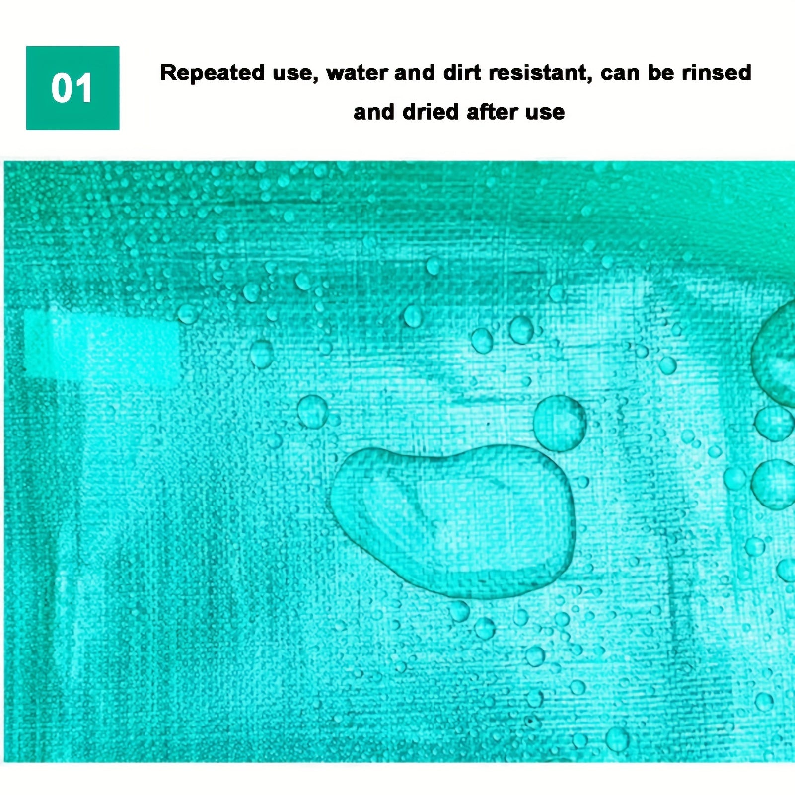 Ichki o'simliklarni qayta ekish uchun portativ suv o'tkazmaydigan mat, sukulentlar va bog'dorchilik tuprog'ini o'zgartirish uchun ideal. Oson saqlash uchun egiluvchan va kvadrat dizayn.