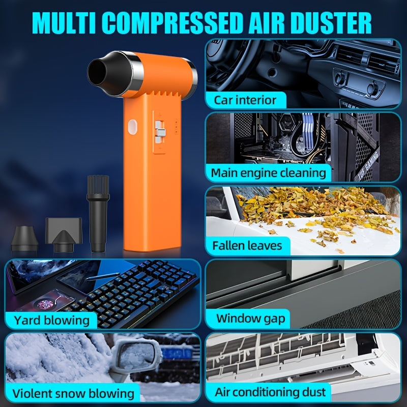 Мини портативный турбонасос с 3 скоростями, перезаряжаемый через USB для кемпинга на открытом воздухе