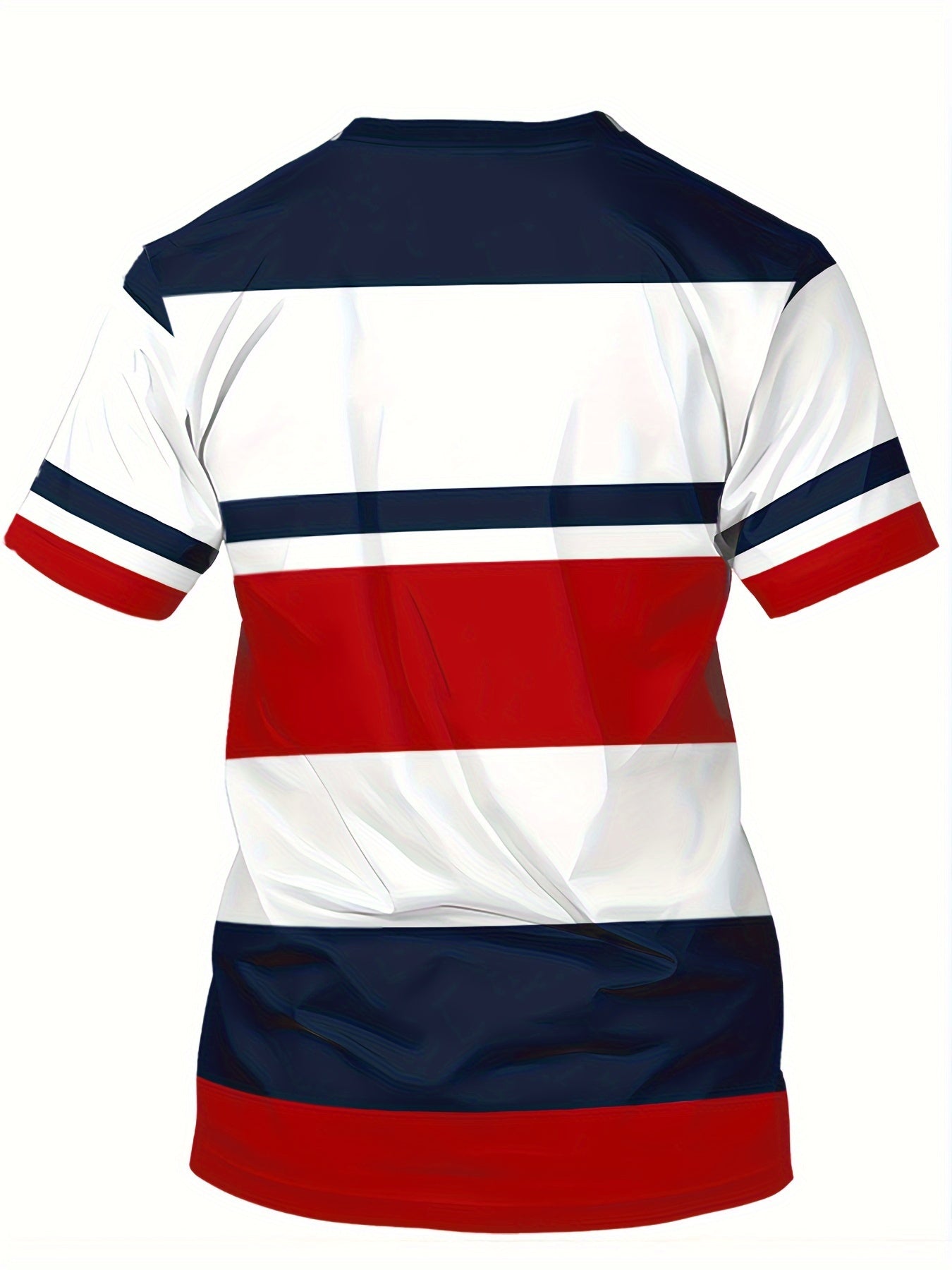 Erkaklar yozgi ochiq havoda kiyimlari: Rangli blokli burgut grafik futbolkasi