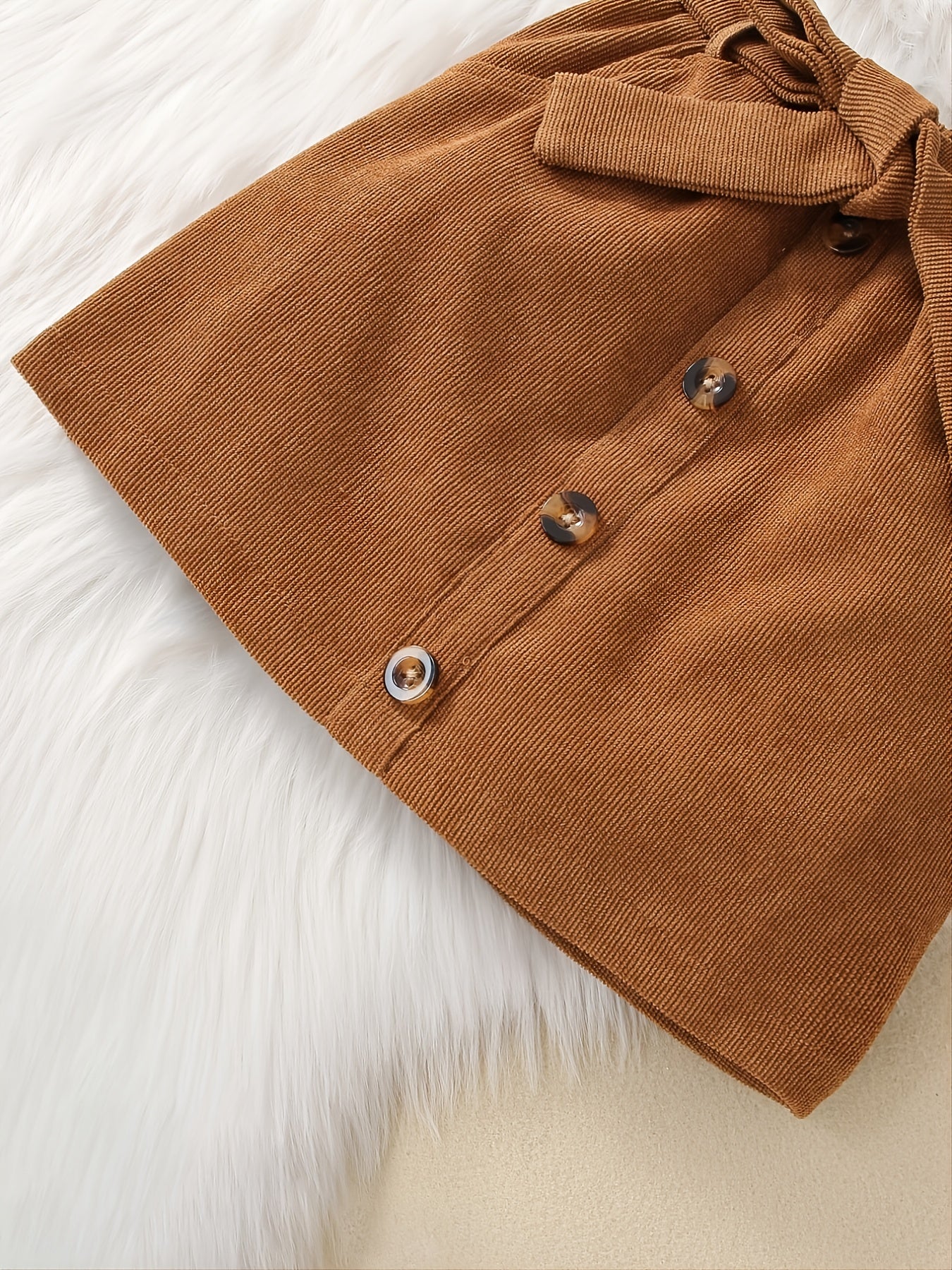 Girls' Long Sleeve Top and Skirt Set Cotton Ribbed Black and Yellow for Fall Winter