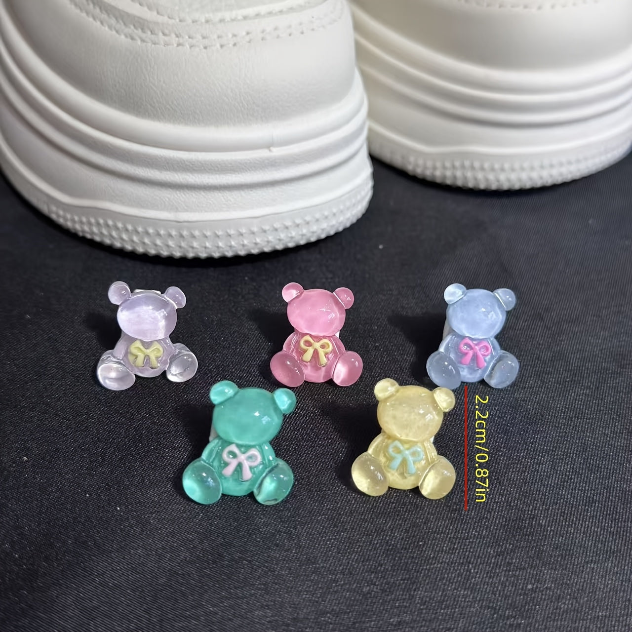 Unisex Cartoon Bear Shoe Buckles Set for Sports Shoes Shoe Lace Decorations