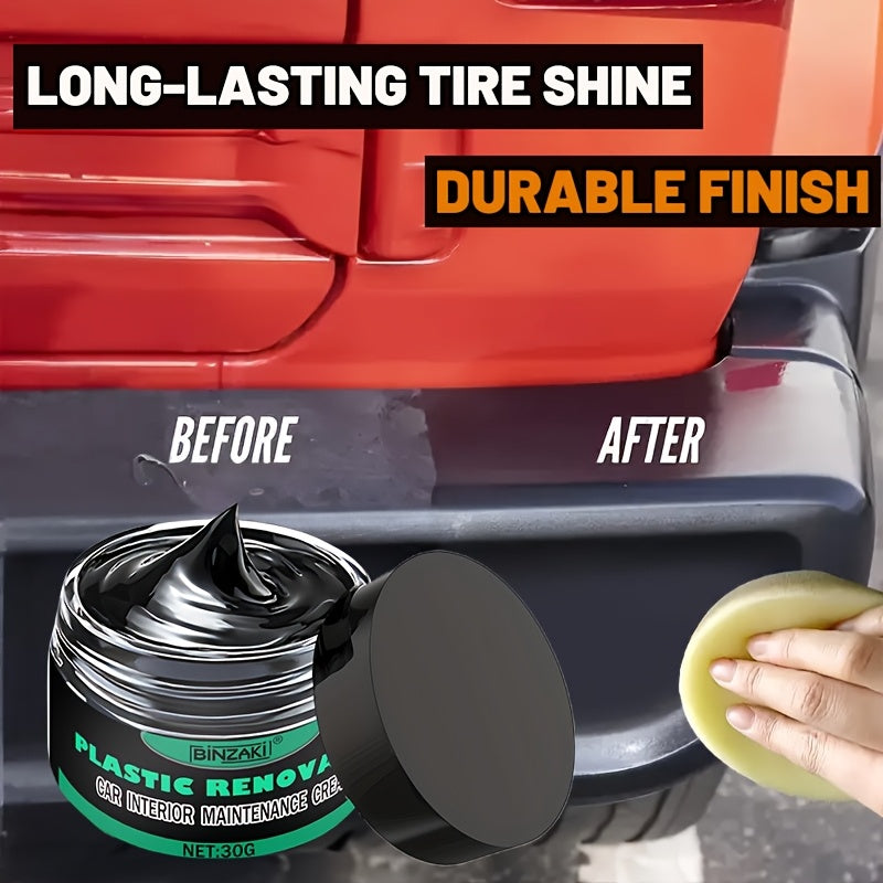 Car Interior Black Revitalizer Plastic Repair Cream for Dashboard and Tires