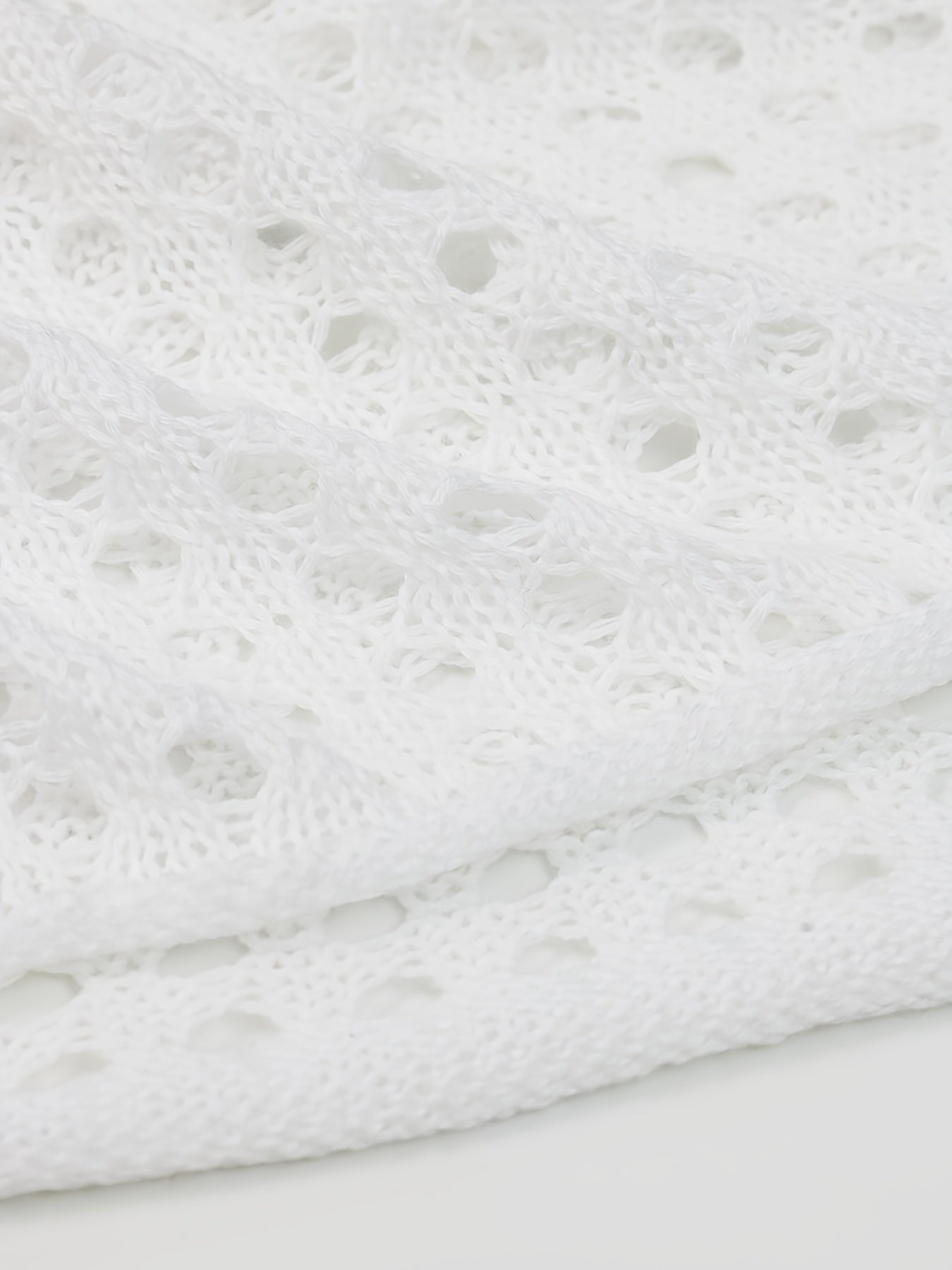 Suéter de punto con escote en V para mujer talla grande con lazo y tela elástica