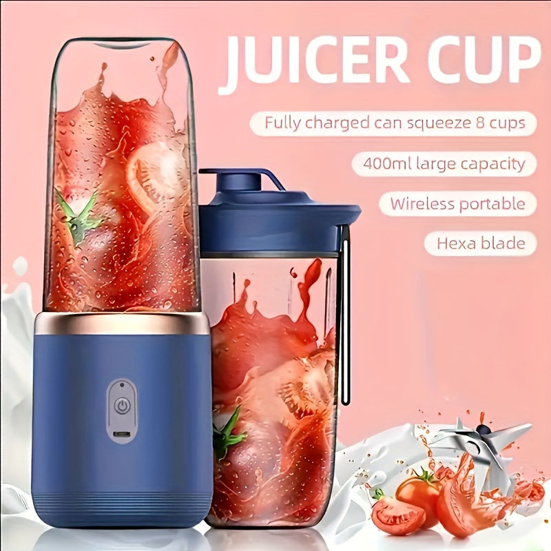 USB Rechargeable Juicer Cup Small Portable Blender for Smoothies and Shakes