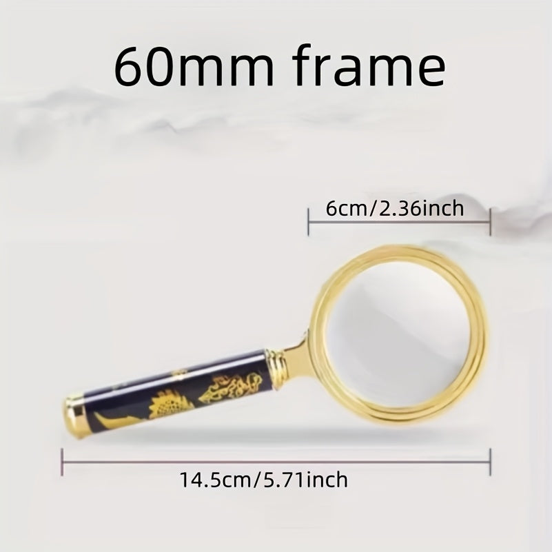 High-Definition Handheld Magnifying Glass for Reading Map Insect Observation Elderly