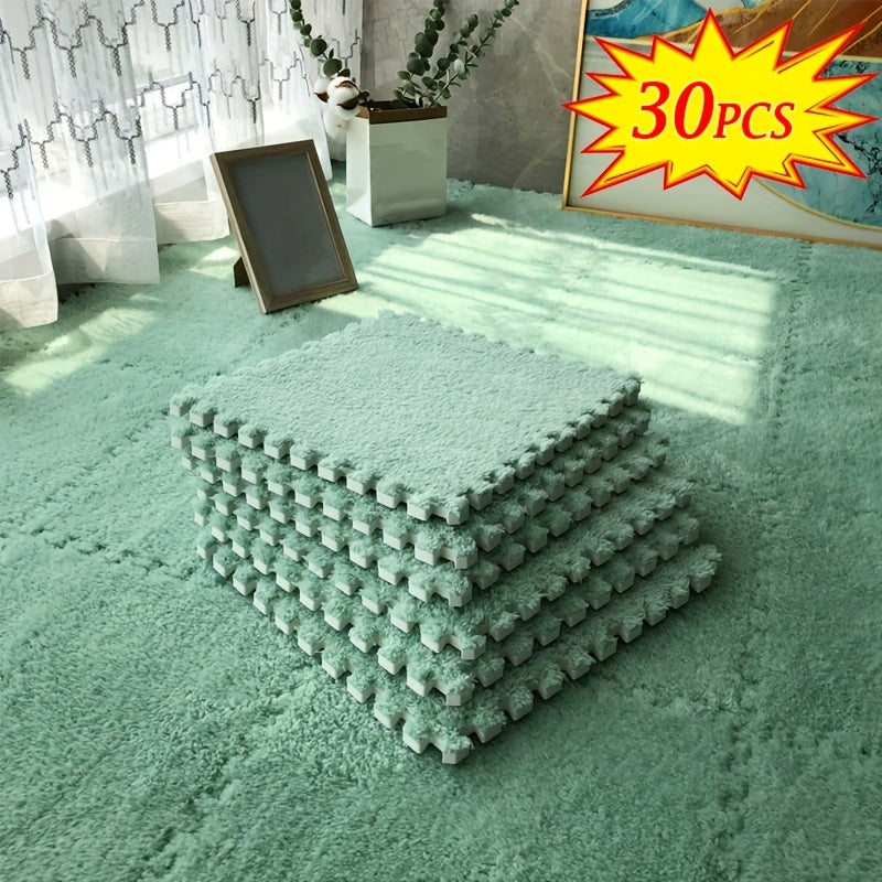 Set of 30/50 Interlocking Foam Floor Mats Square Carpet Area Rug Anti-Slip Seat Pads